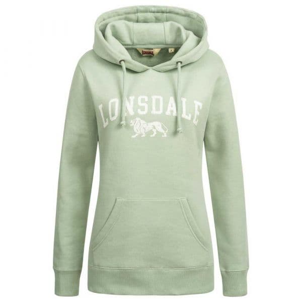 Lonsdale Balnacoil Hoodie Verde 2XL Mulher