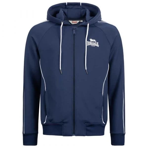Lonsdale Achavanich Full Zip Sweatshirt Azul M Homem