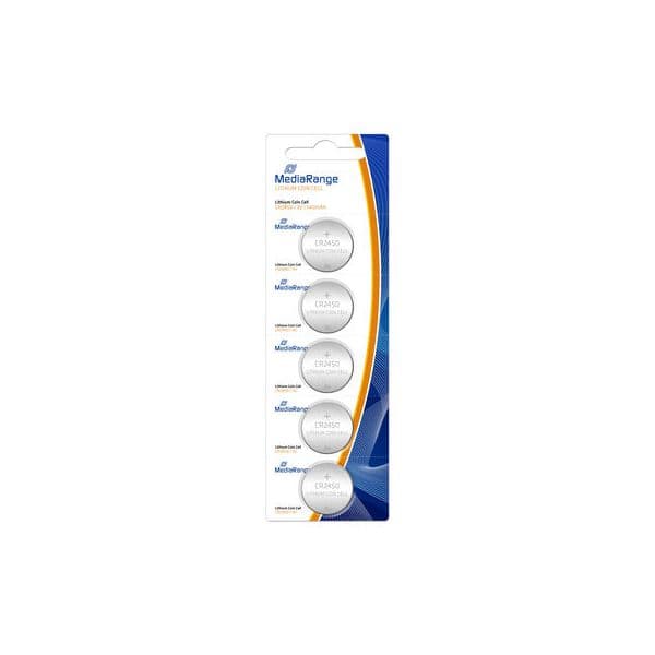 MediaRange Pilha de Lítio Coin Cell CR2450 3V 5 Un.