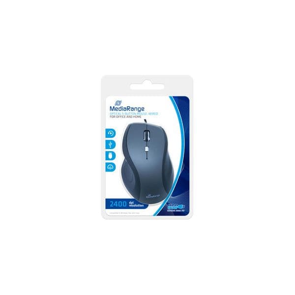 Mediarange Rato Optico 5 teclas 2400dpi - MROS202