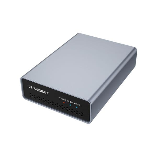 GrauGear G-25RD2-AC-10G Caixa Externa RAID para 2x HDD/SSD 2.5" USB 3.2 Prateado