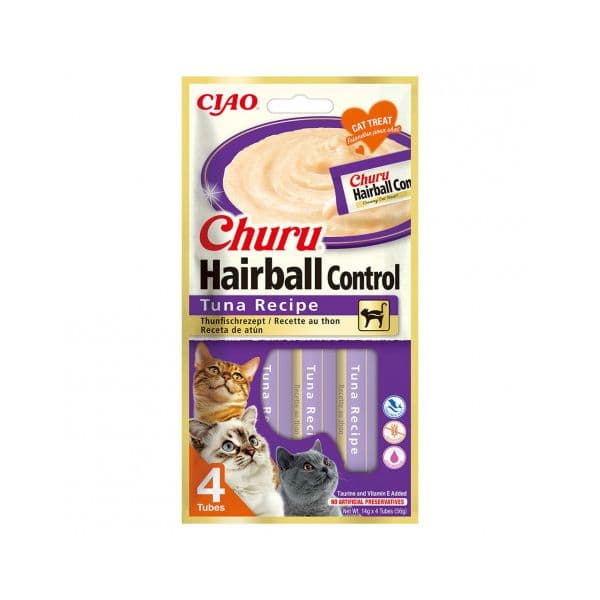 Churu Hairball Control Atum 4x14g