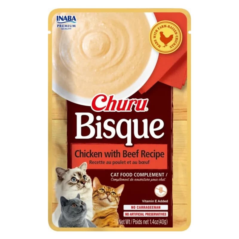 Ração Húmida Churu Bisque Frango com Beef 40g