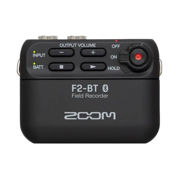 Zoom Gravador F2 Bluetooth 32bits Black + Microfone Lavalier
