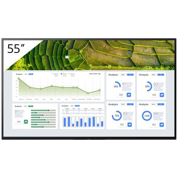 Monitor Sony Bravia Profissional IPS 55" UHD 4K 440CD 247 FW - FW-55BZ30L
