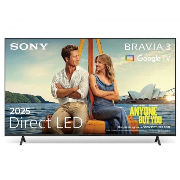 TV Sony 55" K55S35B Bravia 3 SmartTV LED 4K UHD Google TV