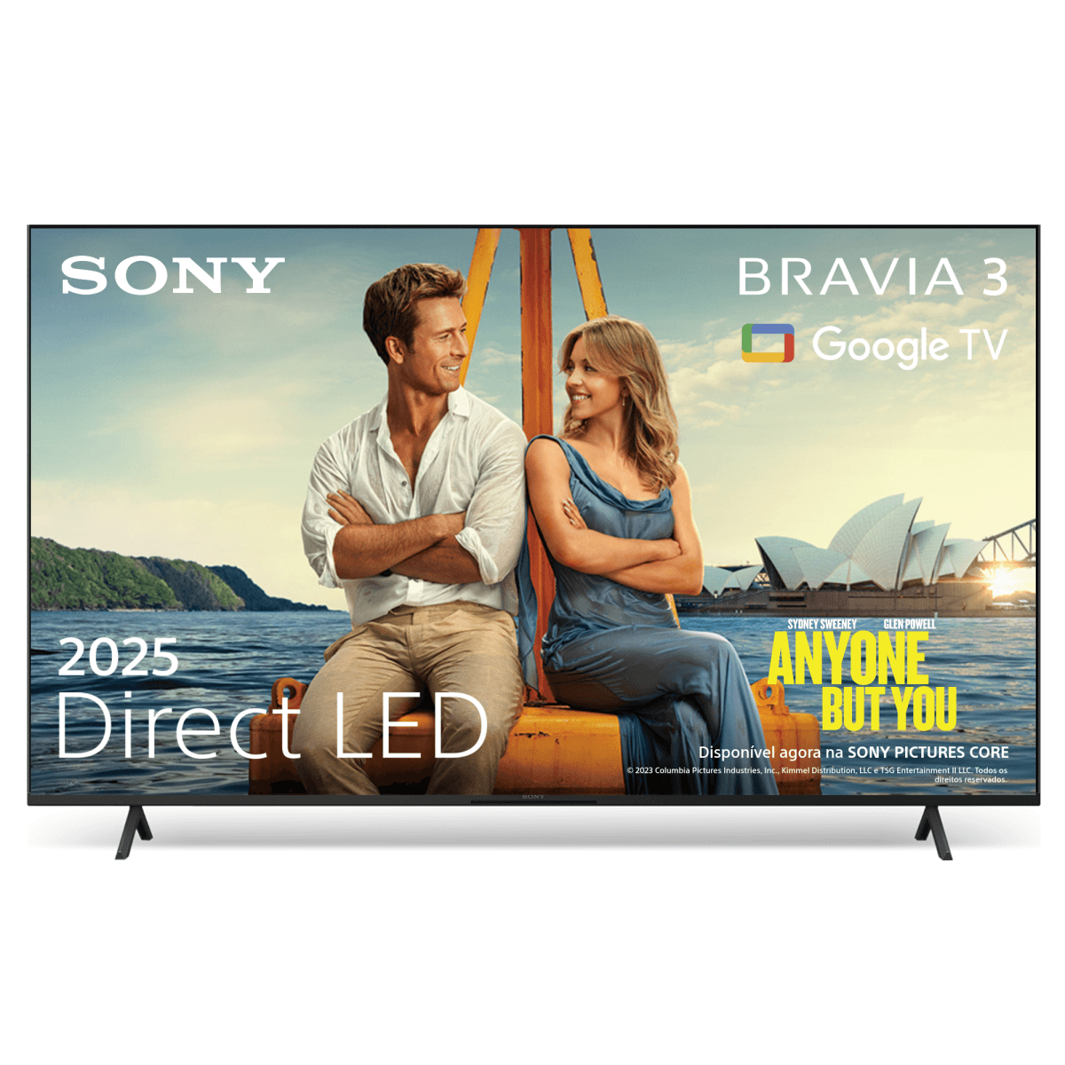 TV Sony 50" K50S35B Bravia 3 LED UHD 4K Smart TV