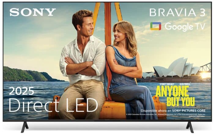TV Sony 50" K50S35B Bravia 3 LED UHD 4K Smart TV