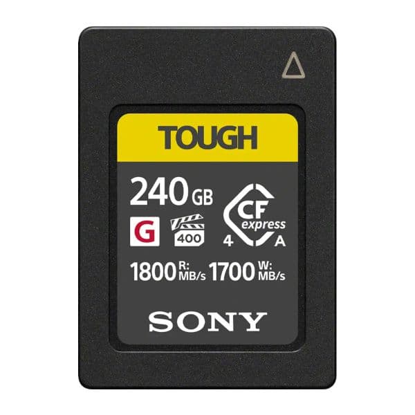 Sony Cartão de Memória CFexpress Type A Tough 240GB R1800/W1700MB/s CEAG240T