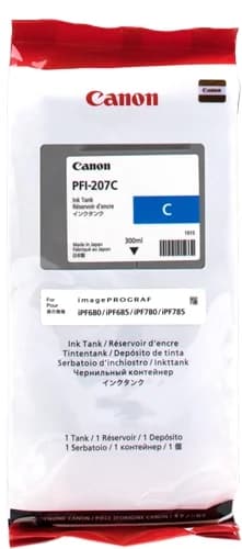 Canon PFI207 Azul Cartucho de Tinta Original – PFI207C/8790B001