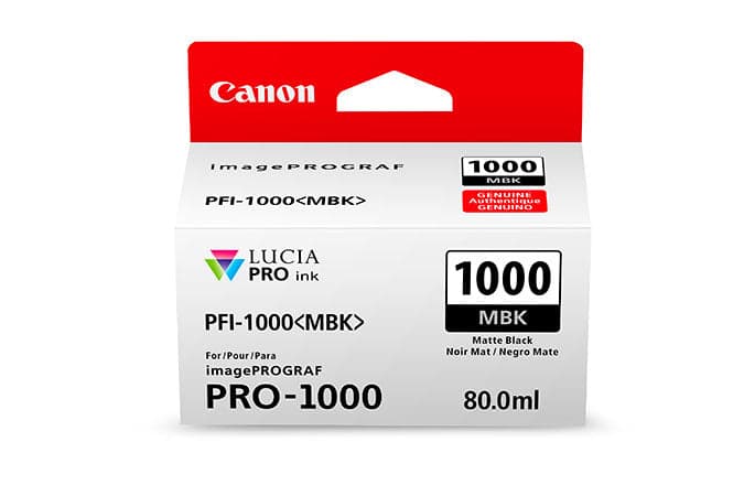 Tinteiro Canon PFI-1000MBK Matte Black - 0545C001AA
