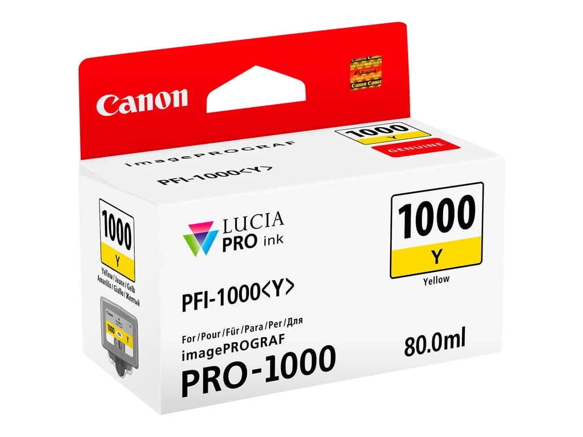 Tinteiro Canon PFI-1000Y Yellow - 0549C001AA