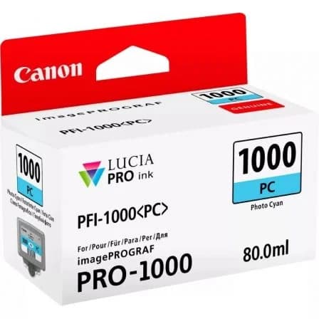 Tinteiro Canon PFI-1000PC Photo Cyan - 0550C001AA