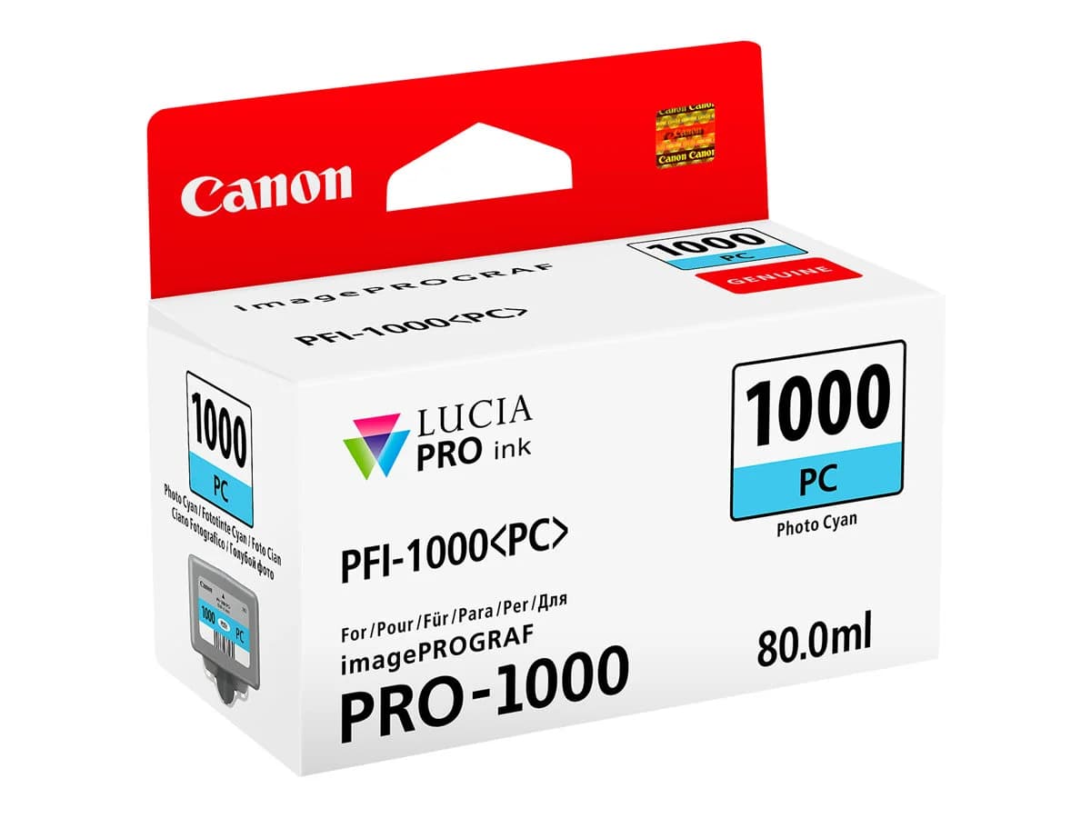 Tinteiro Canon PFI-1000PC Photo Cyan - 0550C001AA