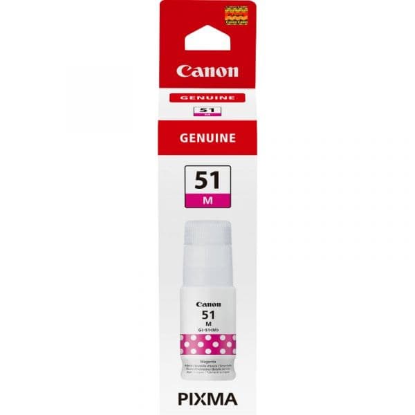 Tinteiro Canon Garrafa de Tinta Canon GI-51 Magenta - 4547C001