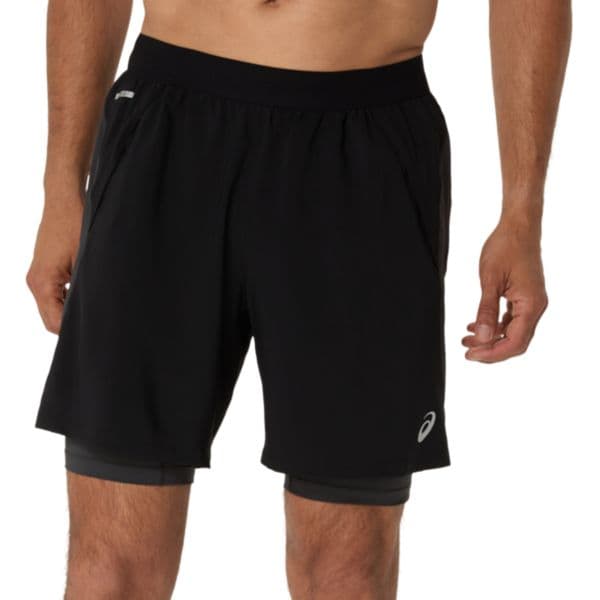 Asics Calções Road 2N1 7IN Short 2011d246-001 S Preto