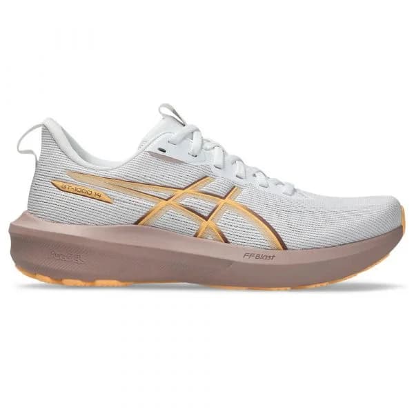 Asics Sapatilhas de Running Gt-1000 14 White / Rubble Red 42 1/2