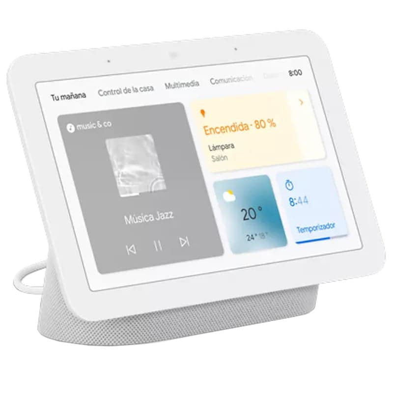 Google Nest Hub 2ª Geração White – Assistente Inteligente com Ecrã Tátil 7″ e Google Assistant