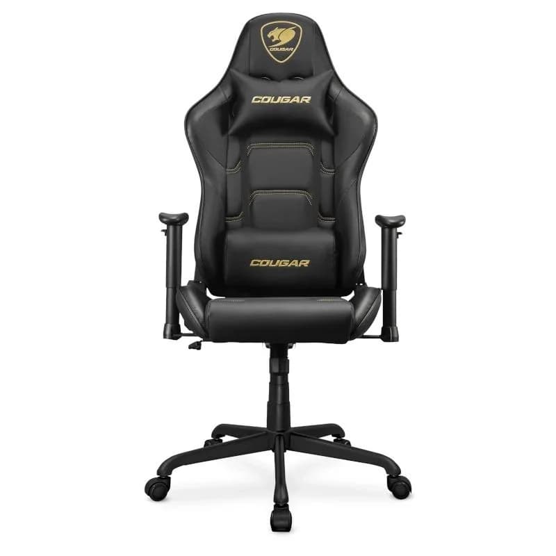 Cadeira Gaming Cougar Armor Elite Royal Preto/Dourado