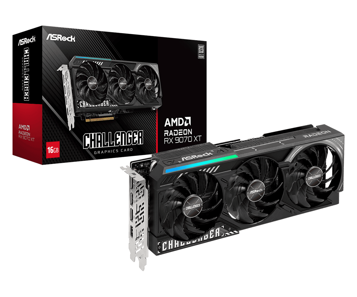AsRock AMD Radeon RX 9070 XT Challenger 16GB GDDR6