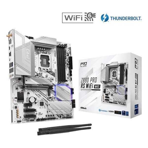 Motherboard ASRock Z890 Pro RS WiFi White LGA 1851