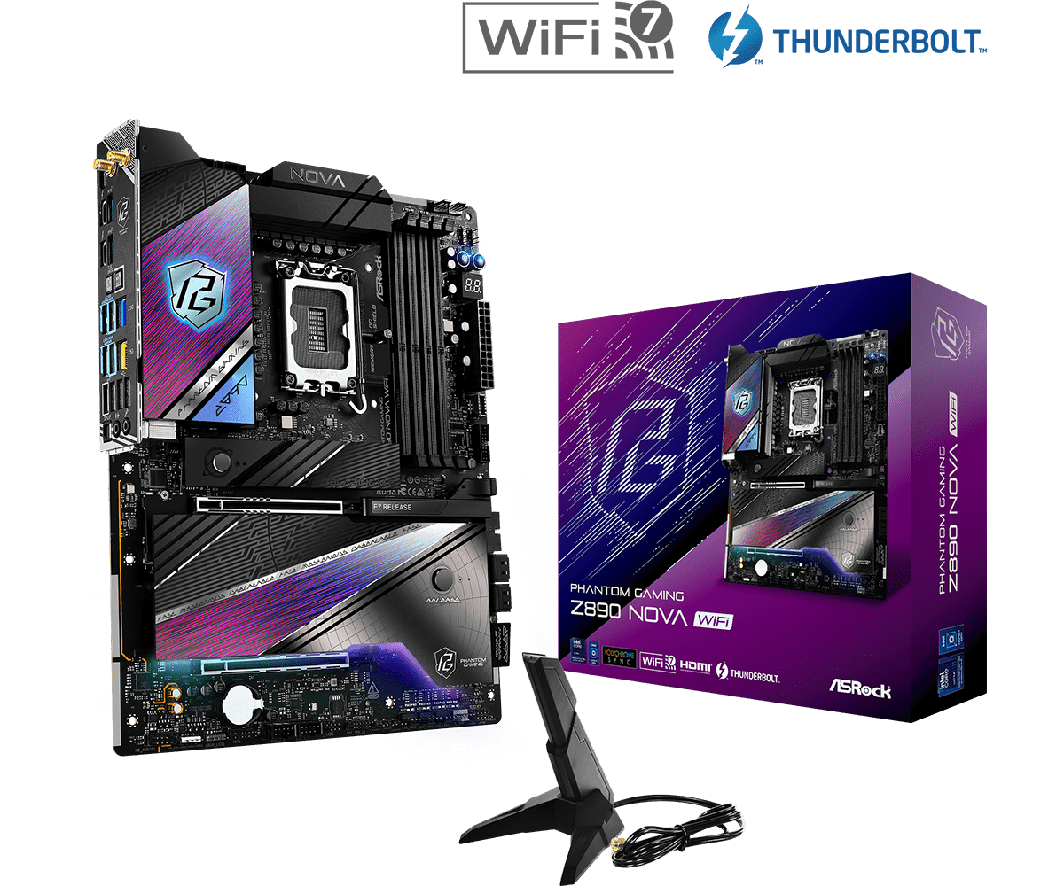 Motherboard ASRock PHANTOM GAMING Z890 Nova WiFi LGA 1851