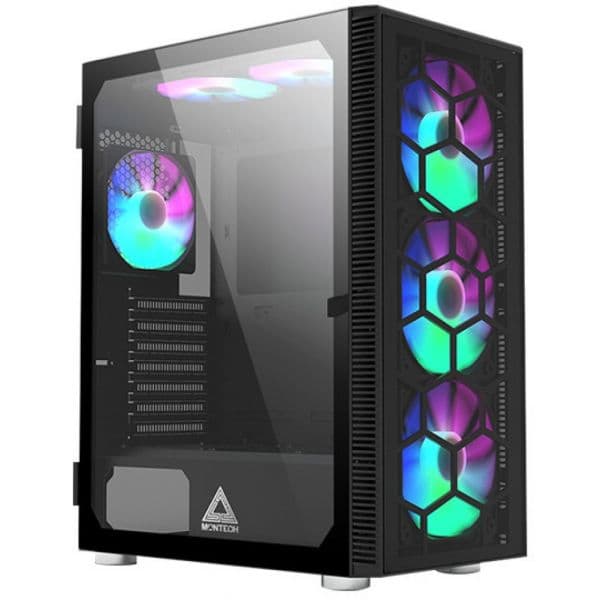Montech Caixa Atx Montech X3 Glas Rgb Vidro Temperado Preto