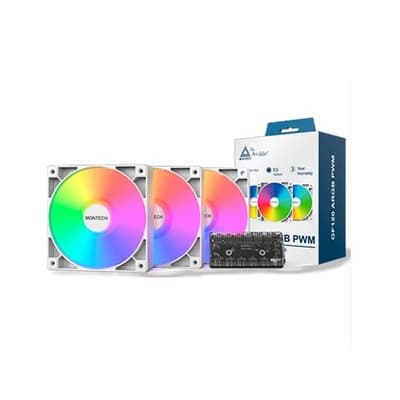 Montech GF120 ARGB PWM Ventoinha 120mm Branco