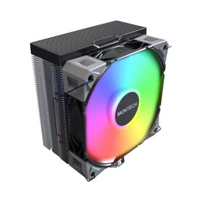 Montech NX400 Black ARGB Cooler CPU 120mm Preto LGA115X/1200/1700/1851/AM5