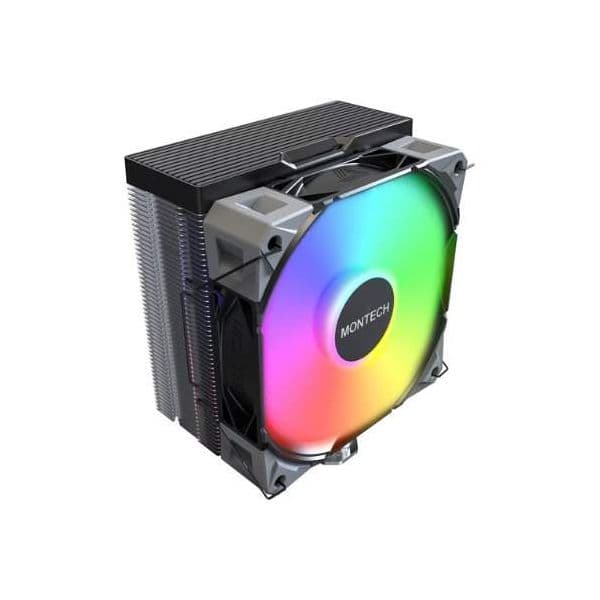 Montech NX400 Black ARGB Cooler CPU 120mm Preto LGA115X/1200/1700/1851/AM5