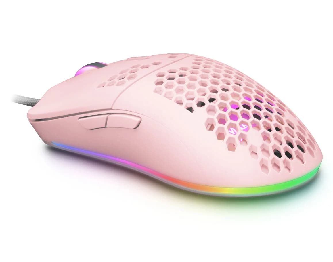 Rato Mars Gaming MMAX RGB Rosa