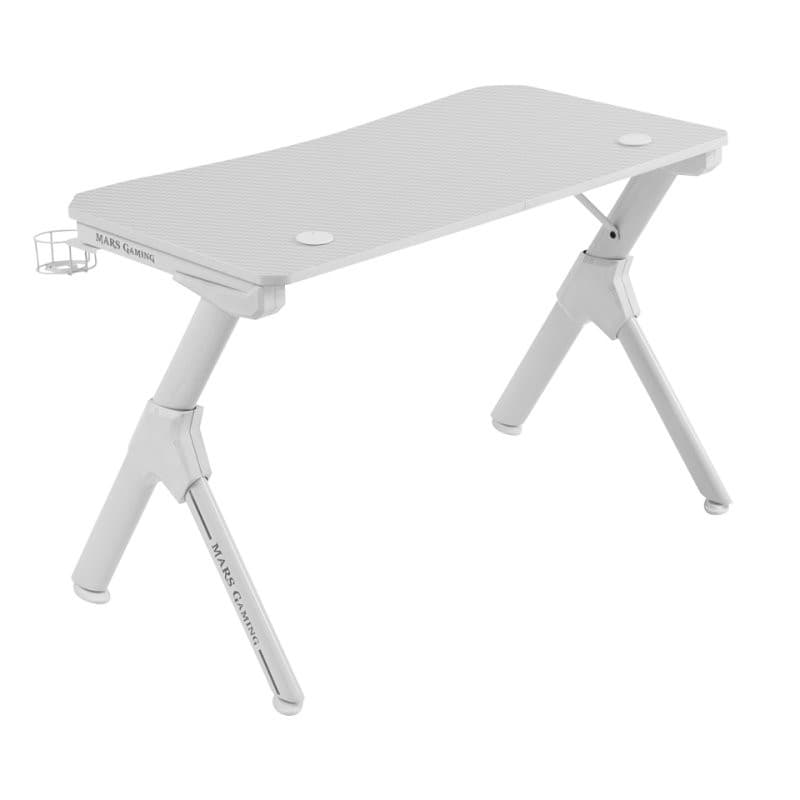 Mars Gaming MGD Mesa de jogo FIBRA DE CARBONO Branca