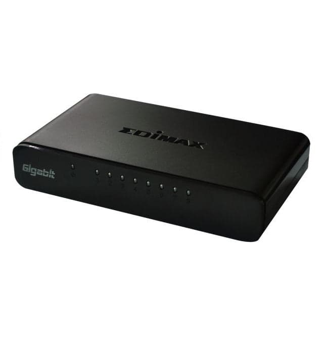 SWITCH GIGABIT 8-PORT DESKTOP PLASTIC GREEN