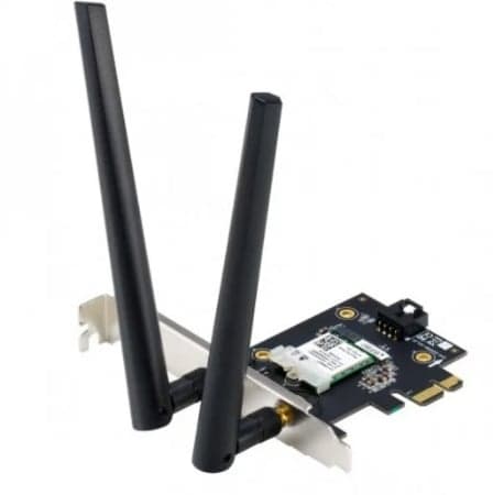 Asus Placa de Rede PCE-AXE5400 WiFi 6E + Bluetooth 5.2