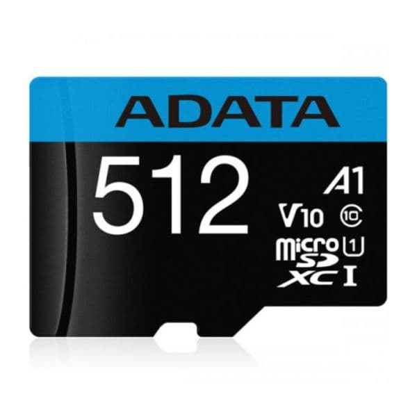 ADATA 512GB microSDXC Premier UHS-I U1 Class 10 V10 A1 100/20 Mb/s + Adaptador SD