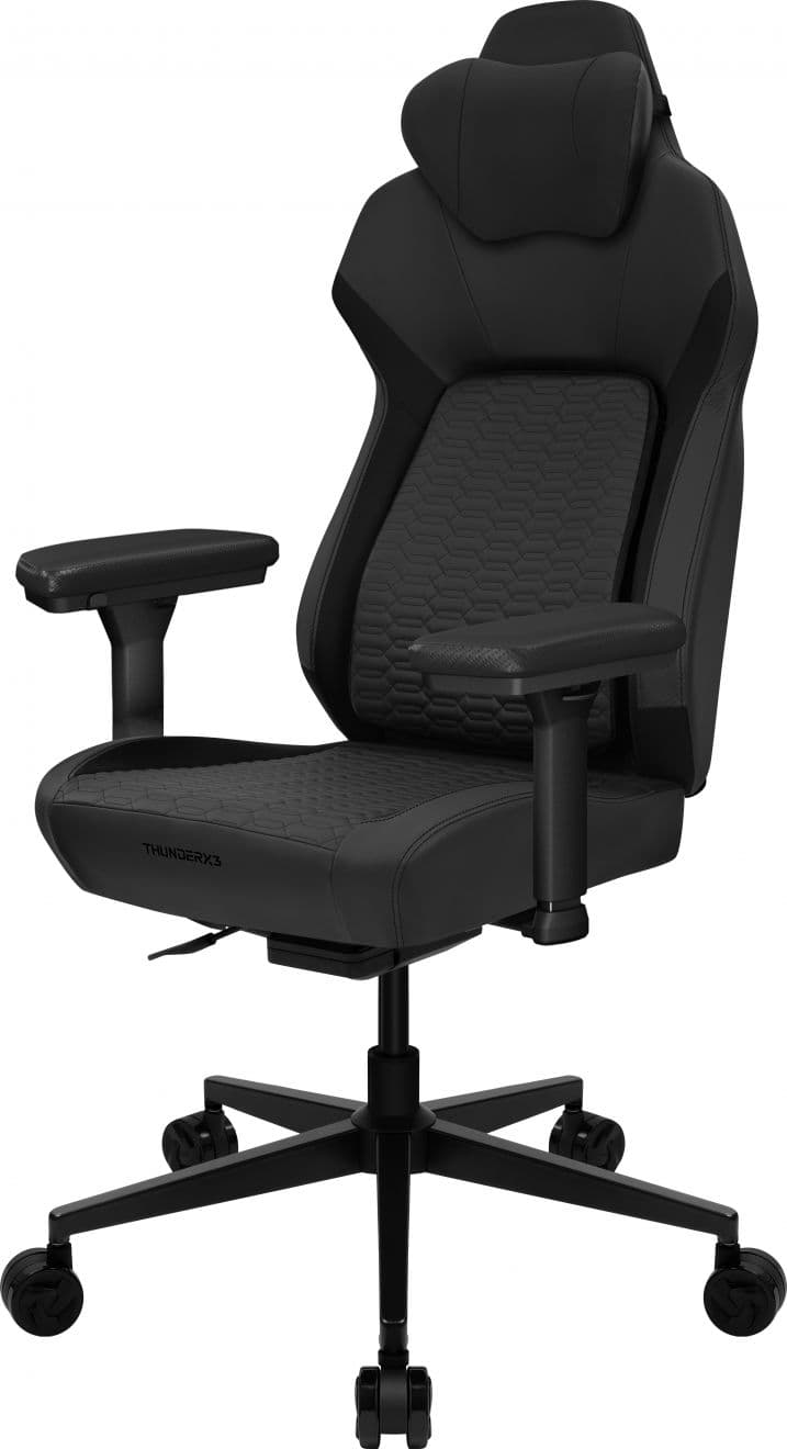 Cadeira Gaming ThunderX3 Core Smart, Apoio lombar 180 graus Racer Black
