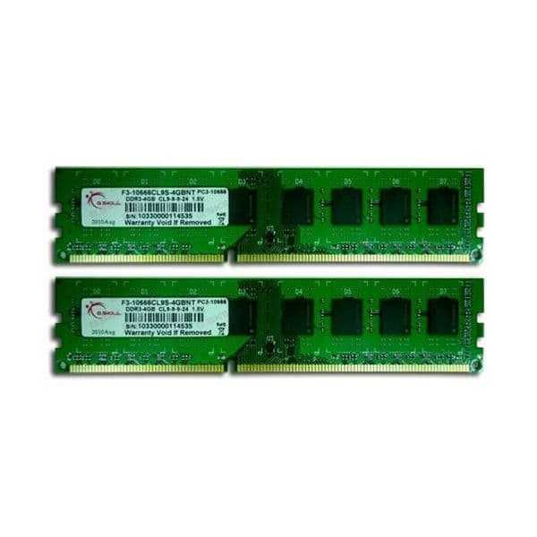 Memória RAM G.Skill 8GB Value Series (2x 4GB) DDR3 1333MHz PC3-10600 - F3-10600CL9D-8GBNT