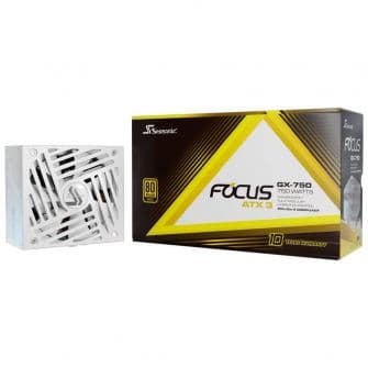 Fonte Modular Seasonic Focus GX-750W V4 80+ Gold ATX3.1 Branca