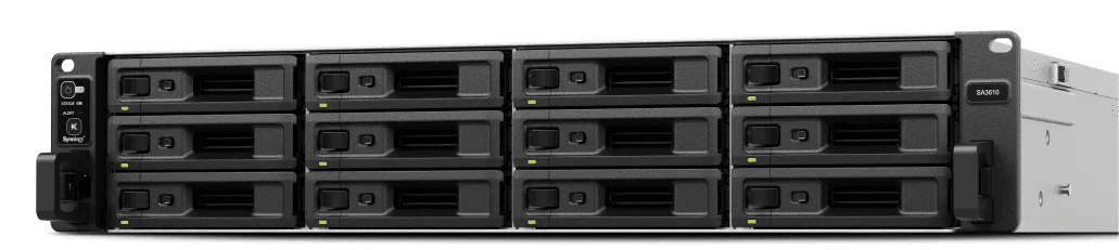 Synology NAS SA3410 12 Baías Ethernet LAN SATA 6Gb/s SAS RAID Black Grey