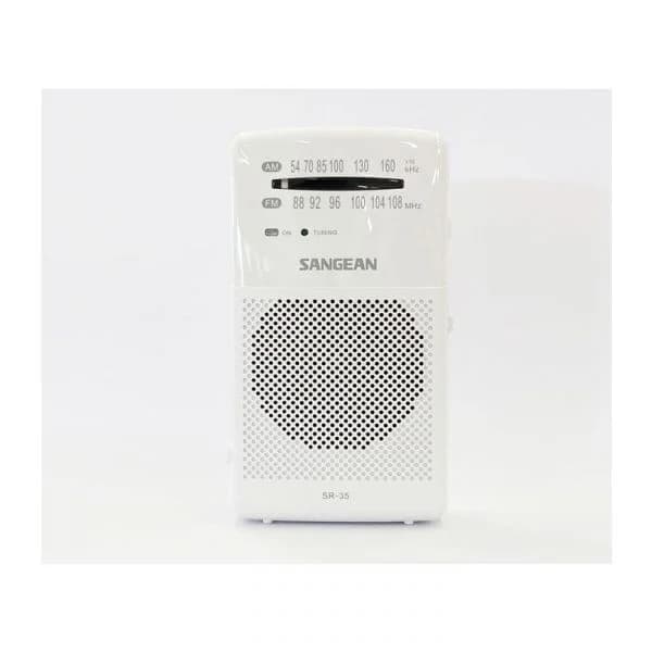 Sangean Radio de Bolsillo Sr-35 White Fm/am/altavoz Integr