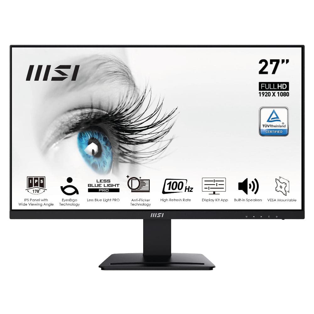 Monitor MSI Pro MP273A IPS 27" FHD 16:9 100Hz