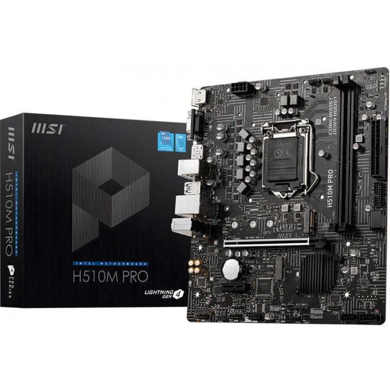MOTHERBOARD MSI PRO H510M-B MATX DDR4 LGA1200