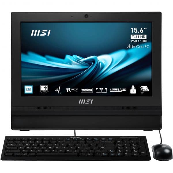 MSI All-In-One PRO AP162T ADL-006XPT N100 4GB 256GB 15,6" FHD Sem Sistema Operativo