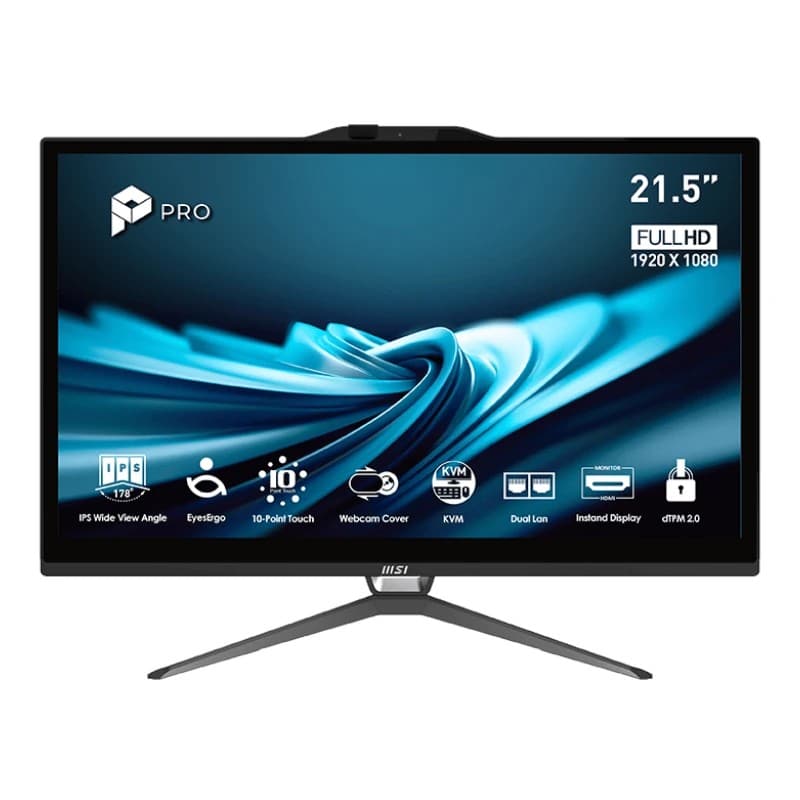 MSI AP222T-608E i5-1400 16GB 512GB W11P 22" tactil Preto