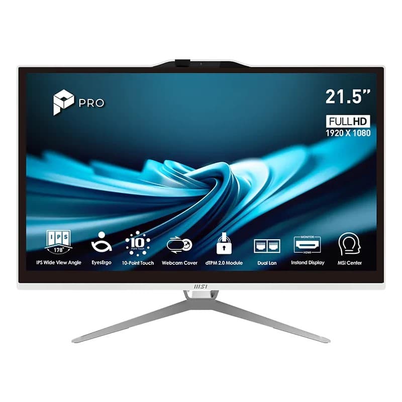 MSI AM222T-652EU i5-14400 16 512 DOS 21,5" touch Branco