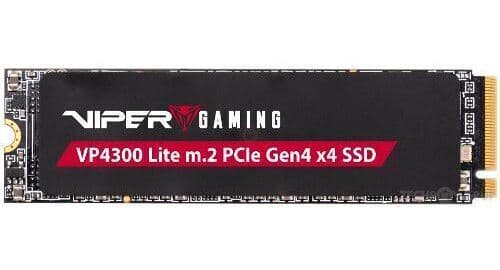 SSD Patriot Viper Gaming VP4300 Lite 1TB M.2 2280 PCIe Gen4 x4 NVMe 2.0 SSD Black