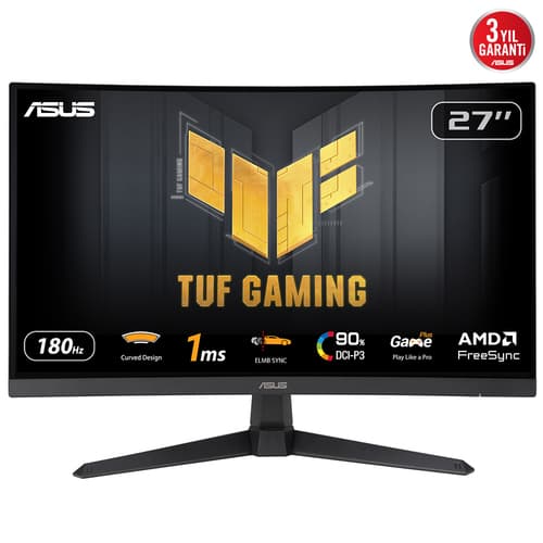 Monitor ASUS TUF Gaming VG27VQ3B 27" LED IPS FullHD 180Hz FreeSync Curvo
