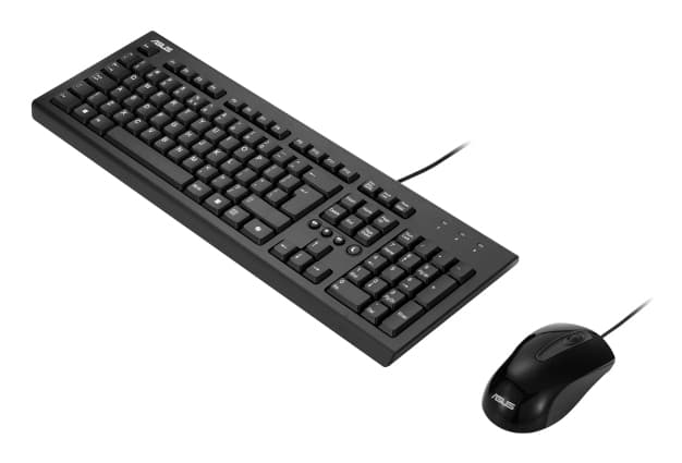 ASUS U2000 teclado Rato incluído Casa/Escritório USB QWERTY Português Preto