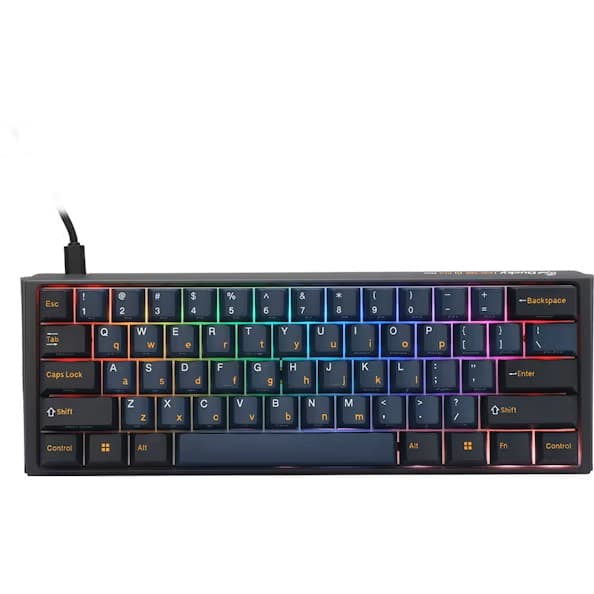 Ducky Teclado Mecânico ONE 3 Pro Nazca Line 60% RGB 8K Polling Rate MX2A-Red