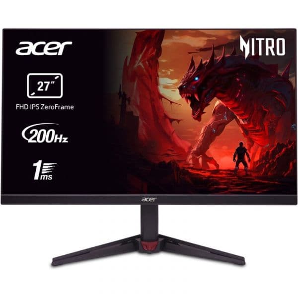 Monitor Acer NITRO VG240YX1bmiipx 23.8" LED IPS FullHD 200Hz com Altifalantes e FreeSync